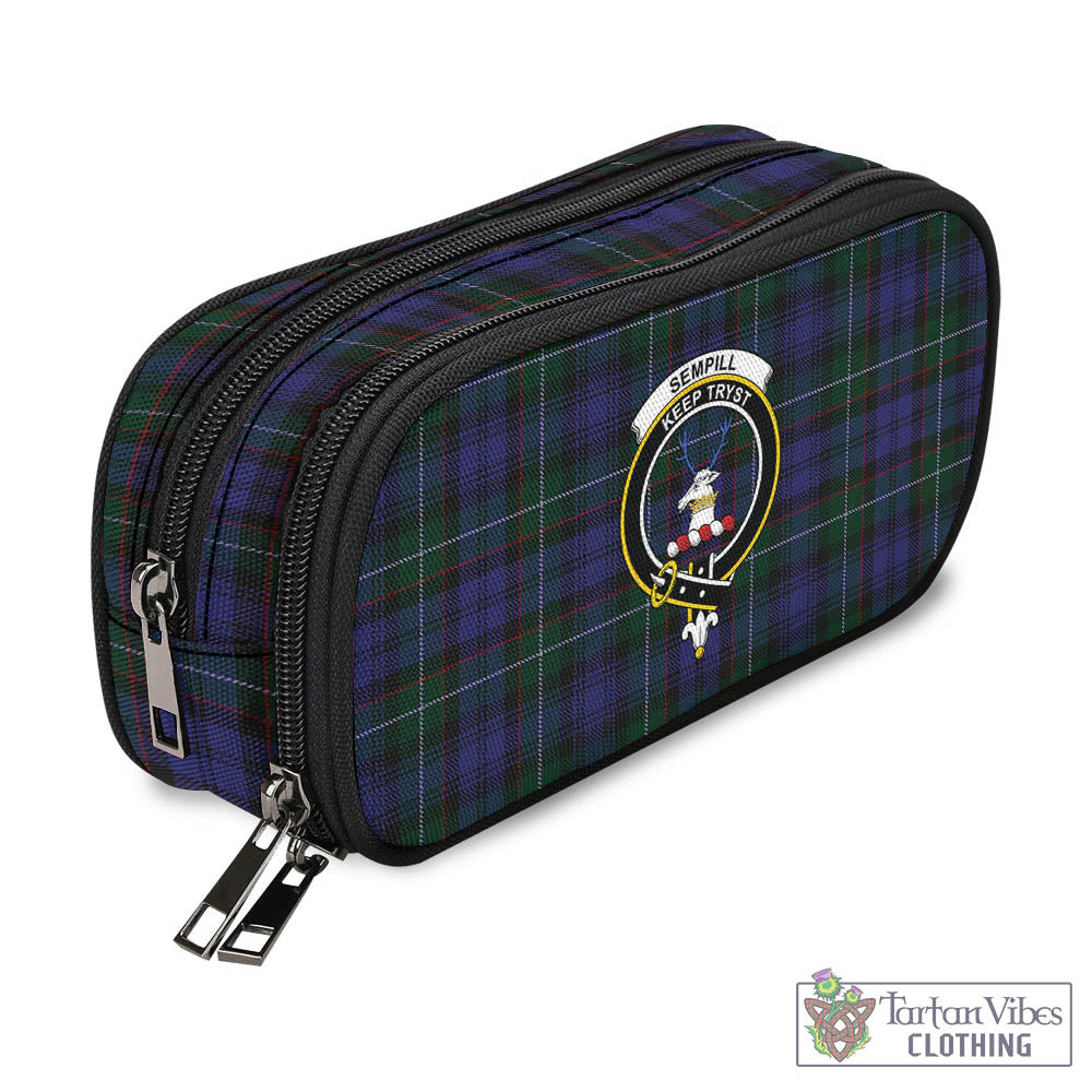 Tartan Vibes Clothing Sempill Tartan Pen and Pencil Case with Family Crest