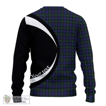 Sempill (Semple) Tartan Knitted Sweater with Family Crest Circle Style - Tartan Vibes Clothing