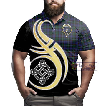 Sempill (Semple) Tartan Polo Shirt with Family Crest and Celtic Symbol Style - Tartan Vibes Clothing