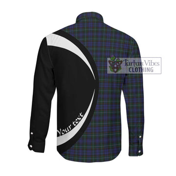 Sempill (Semple) Tartan Long Sleeve Button Up with Family Crest Circle Style