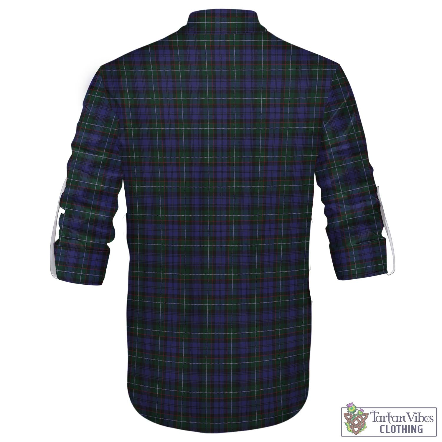 Tartan Vibes Clothing Sempill Tartan Men's Scottish Traditional Jacobite Ghillie Kilt Shirt