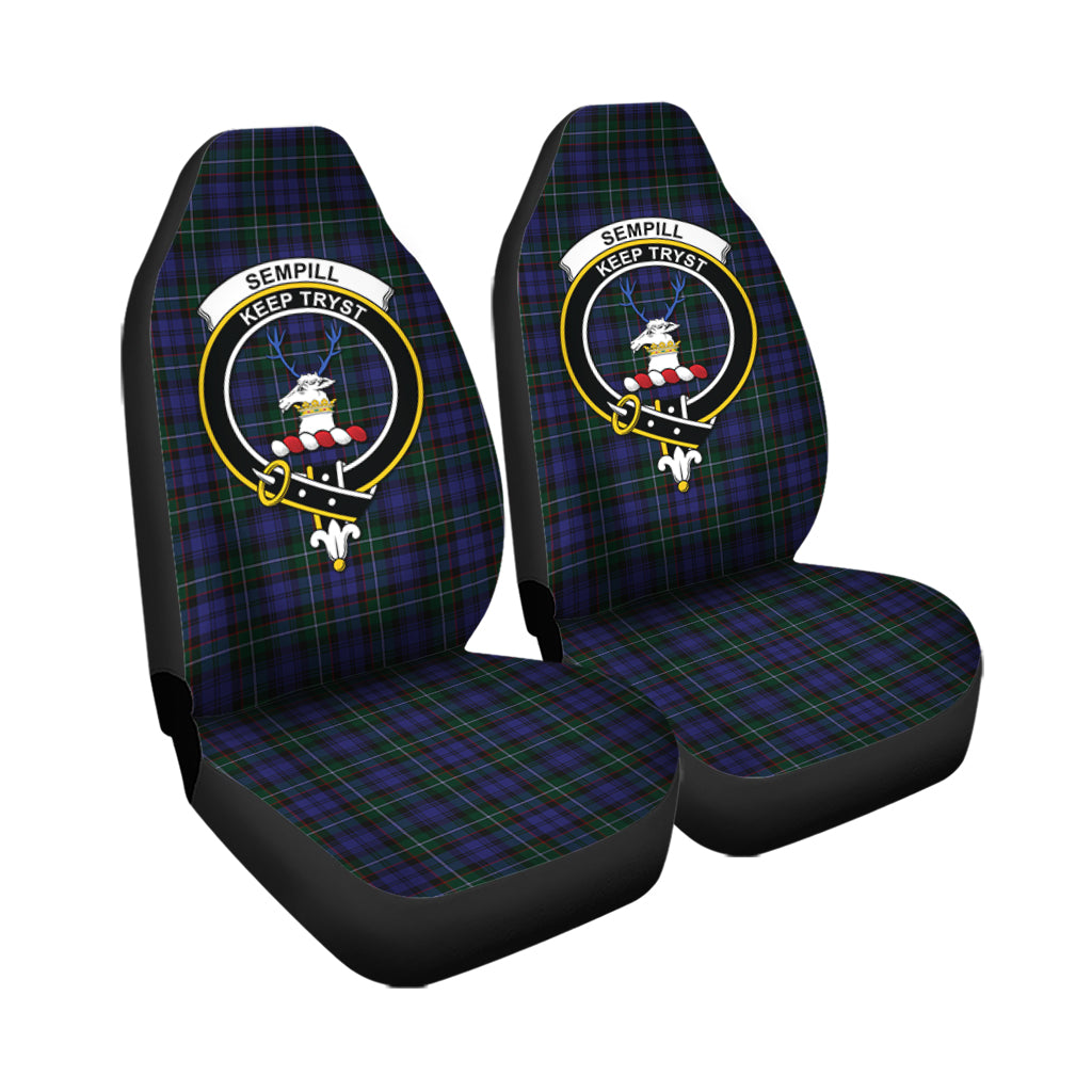 Sempill Tartan Car Seat Cover with Family Crest - Tartanvibesclothing