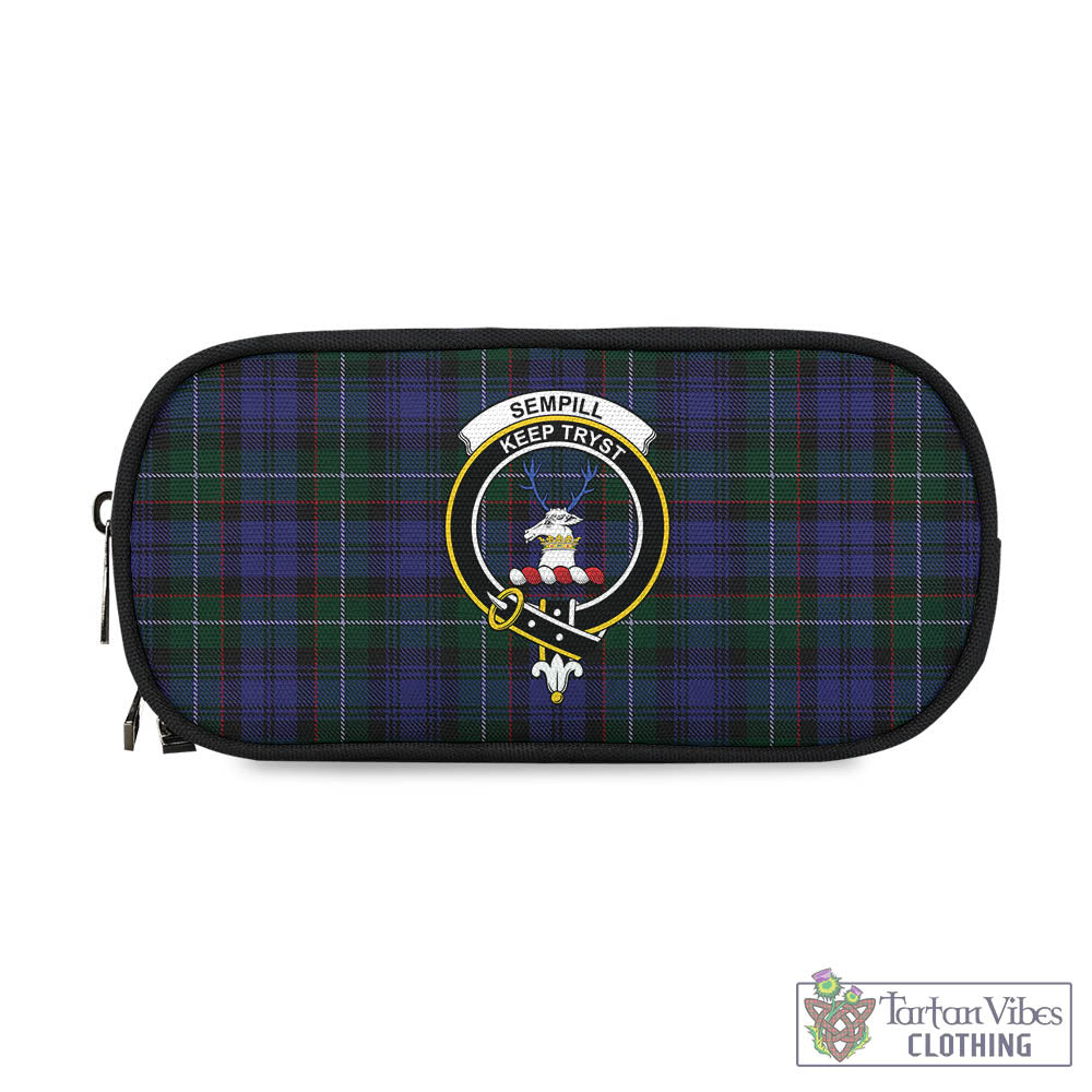 Tartan Vibes Clothing Sempill Tartan Pen and Pencil Case with Family Crest