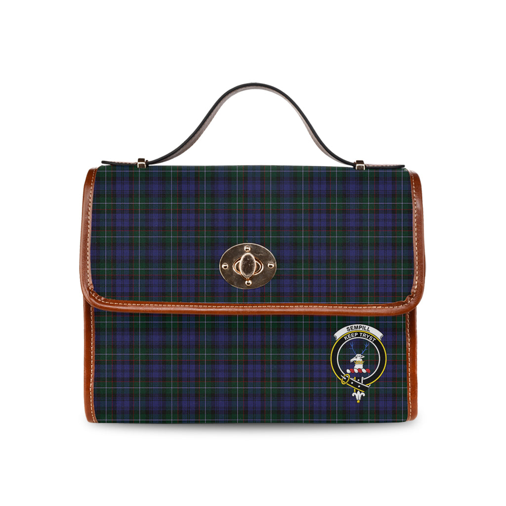 sempill-tartan-leather-strap-waterproof-canvas-bag-with-family-crest