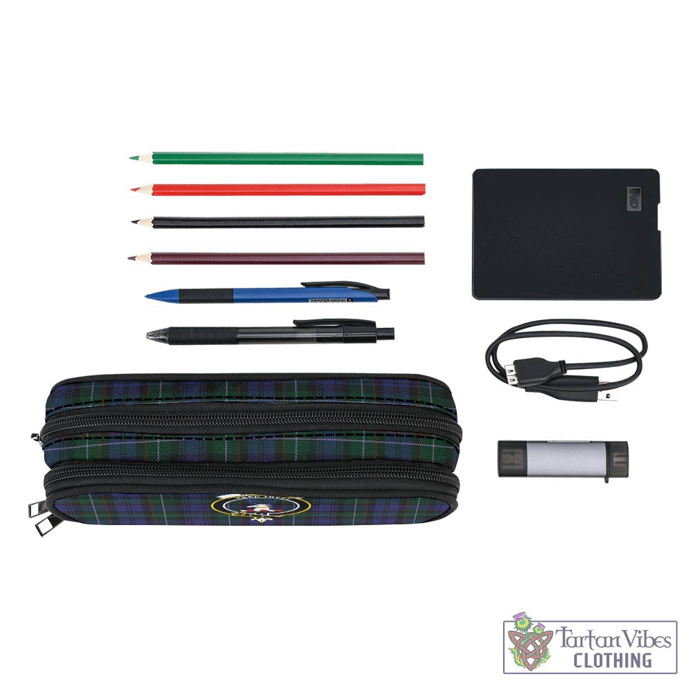 Tartan Vibes Clothing Sempill Tartan Pen and Pencil Case with Family Crest