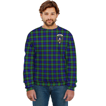 Sempill Modern Tartan Sweatshirt with Family Crest