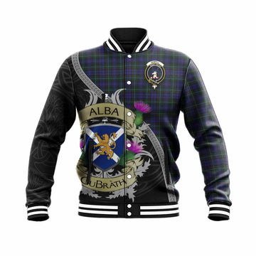 Sempill (Semple) Tartan Family Crest Baseball Jacket Lion Rampant Royal Thistle Shield Celtic Inspired