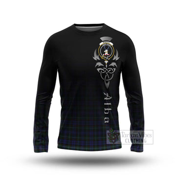 Tartan Vibes Clothing Sempill (Semple) Tartan Long Sleeve T-Shirt Featuring Alba Gu Brath Family Crest Celtic Inspired