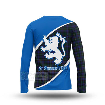 Tartan Vibes Clothing Sempill (Semple) Family Crest Tartan Long Sleeve T-Shirt Celebrate Saint Andrew's Day in Style