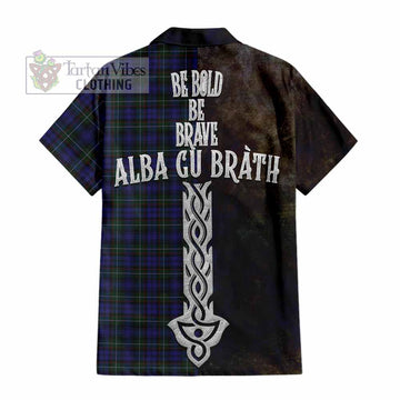 Sempill (Semple) Tartan Family Crest Hawaiian Shirt Alba Gu Brath Be Brave Lion Ancient Style