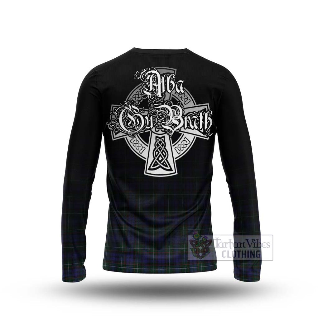 Tartan Vibes Clothing Sempill (Semple) Tartan Long Sleeve T-Shirt Featuring Alba Gu Brath Family Crest Celtic Inspired