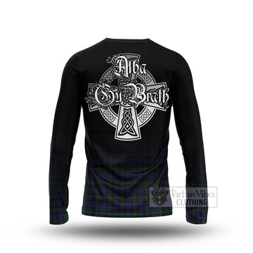 Tartan Vibes Clothing Sempill (Semple) Tartan Long Sleeve T-Shirt Featuring Alba Gu Brath Family Crest Celtic Inspired