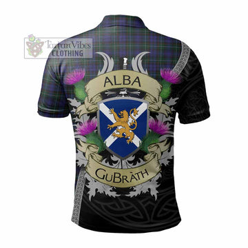 Sempill (Semple) Tartan Family Crest Polo Shirt Lion Rampant Royal Thistle Shield Celtic Inspired