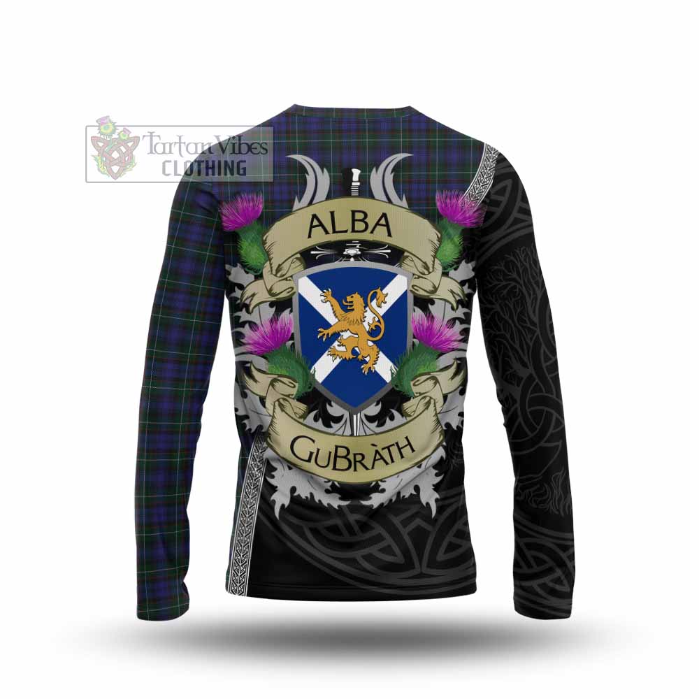 Tartan Vibes Clothing Sempill (Semple) Tartan Family Crest Long Sleeve T-Shirt Lion Rampant Royal Thistle Shield Celtic Inspired
