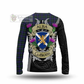 Sempill (Semple) Tartan Family Crest Long Sleeve T-Shirt Lion Rampant Royal Thistle Shield Celtic Inspired