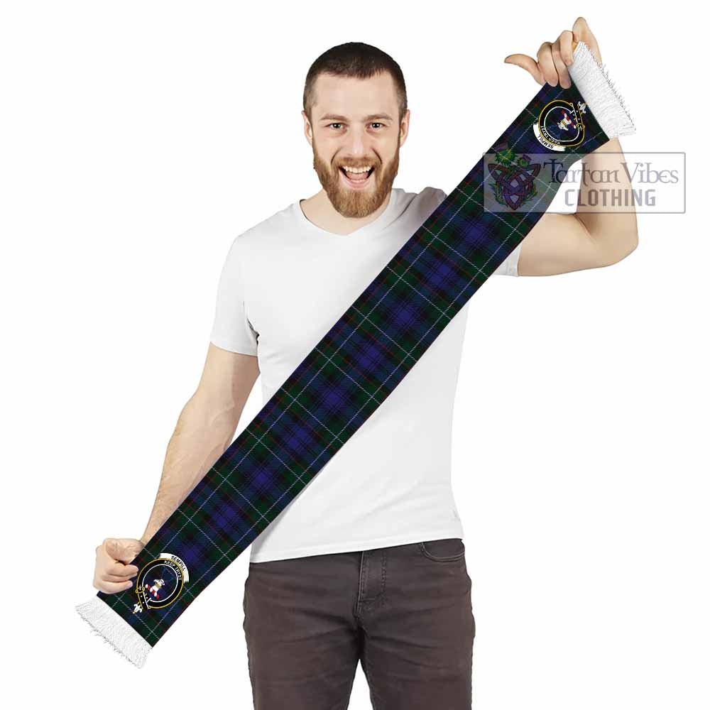 Tartan Vibes Clothing Sempill (Semple) Tartan Ruffneck Scarf with Family Crest