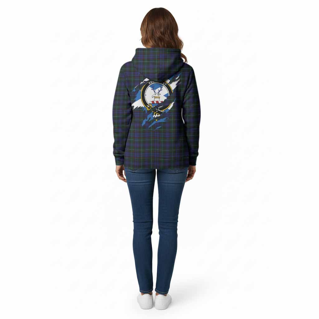Sempill (Semple) Clan Crest In Me Tartan Cotton Hoodie Scotland Flag Style