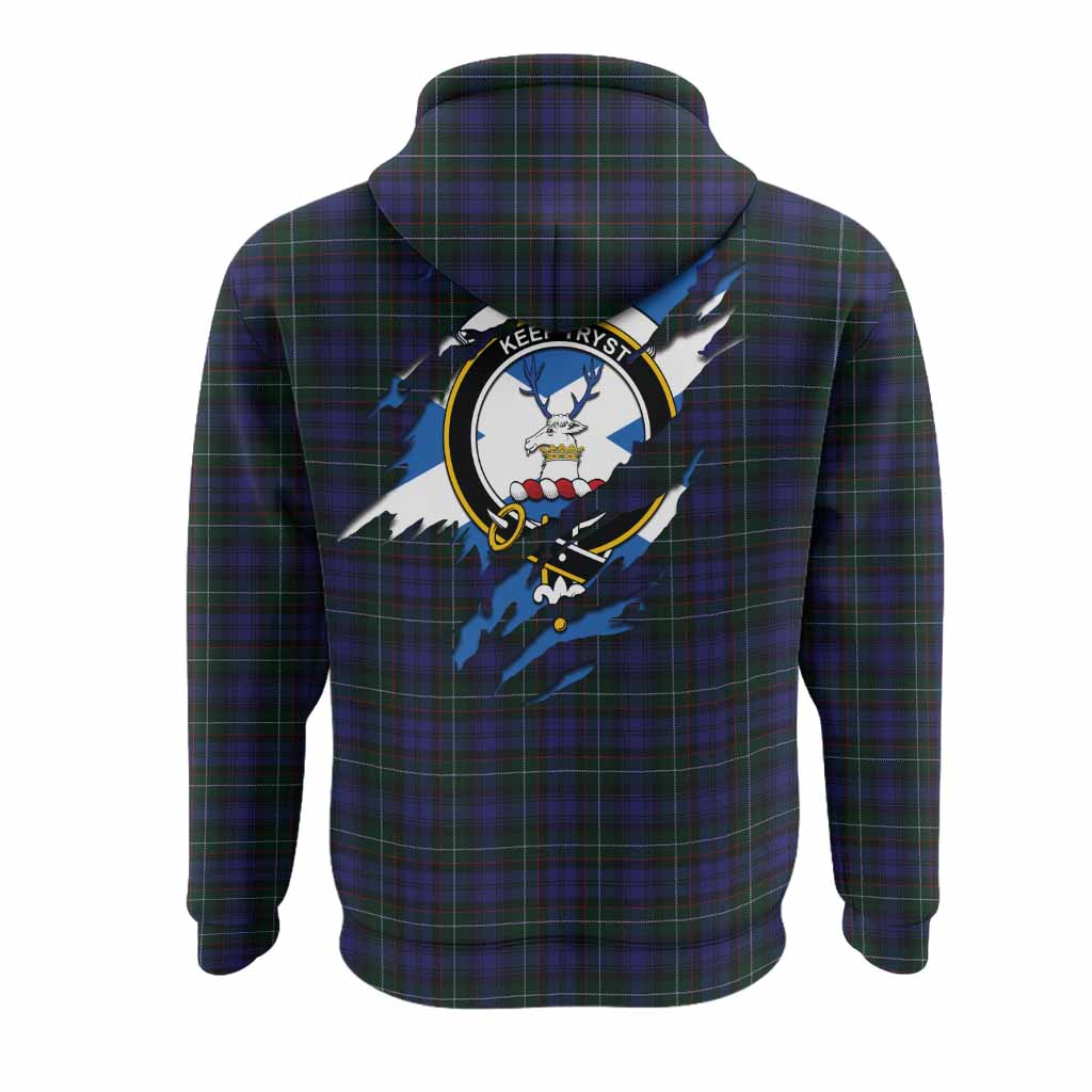 Sempill (Semple) Clan Crest In Me Tartan Hoodie Scotland Flag Style