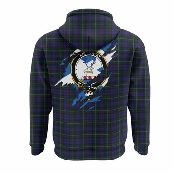 Sempill (Semple) Clan Crest In Me Tartan Hoodie Scotland Flag Style