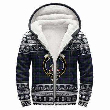 Sempill (Semple) Clan Tartan Christmas Fleece Hoodie with Family Crest
