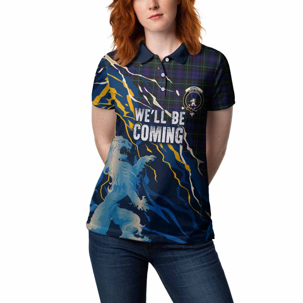 Sempill (Semple) Scotland Tartan Women Polo Shirt WC2026 Football - We'll Be Coming