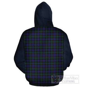 Sempill (Semple) Tartan Accent Cotton Hoodie with Family Crest