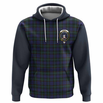 Sempill (Semple) Tartan Accent Hoodie with Family Crest