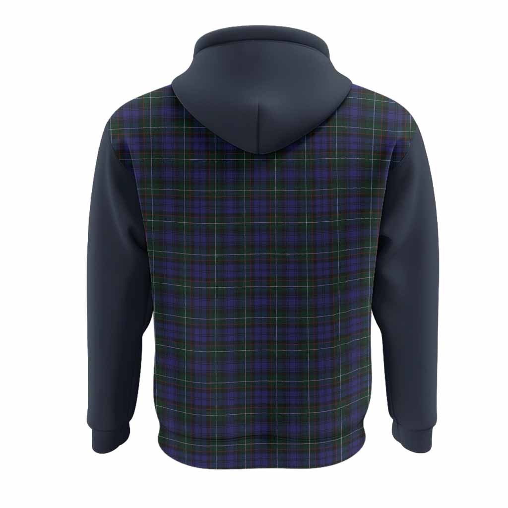 Sempill (Semple) Tartan Accent Hoodie with Family Crest