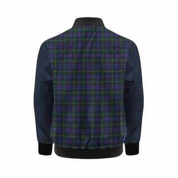 Sempill (Semple) Tartan Accent Kid Bomber Jacket with Family Crest