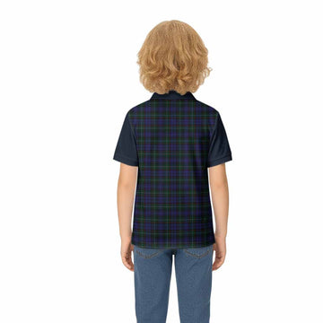 Sempill (Semple) Tartan Accent Kid Polo Shirt with Family Crest