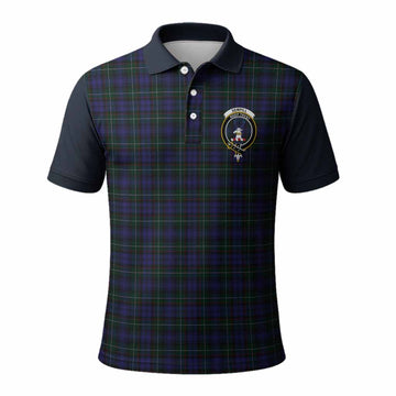 Sempill (Semple) Tartan Accent Polo Shirt with Family Crest