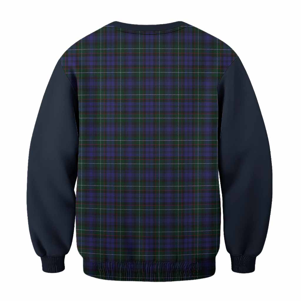 Sempill (Semple) Tartan Accent Sweatshirt with Family Crest