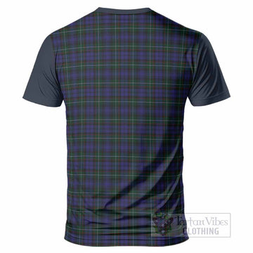 Sempill (Semple) Tartan Accent T-Shirt with Family Crest