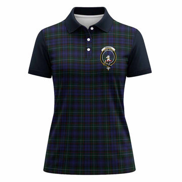 Sempill (Semple) Tartan Accent Women Polo Shirt with Family Crest