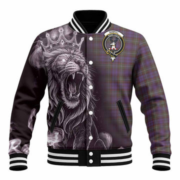 Sempill (Semple) Tartan Baseball Jacket Roaring Lion Heritage