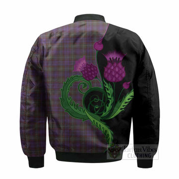 Sempill (Semple) Tartan Bomber Jacket Traditional Scottish Thistle