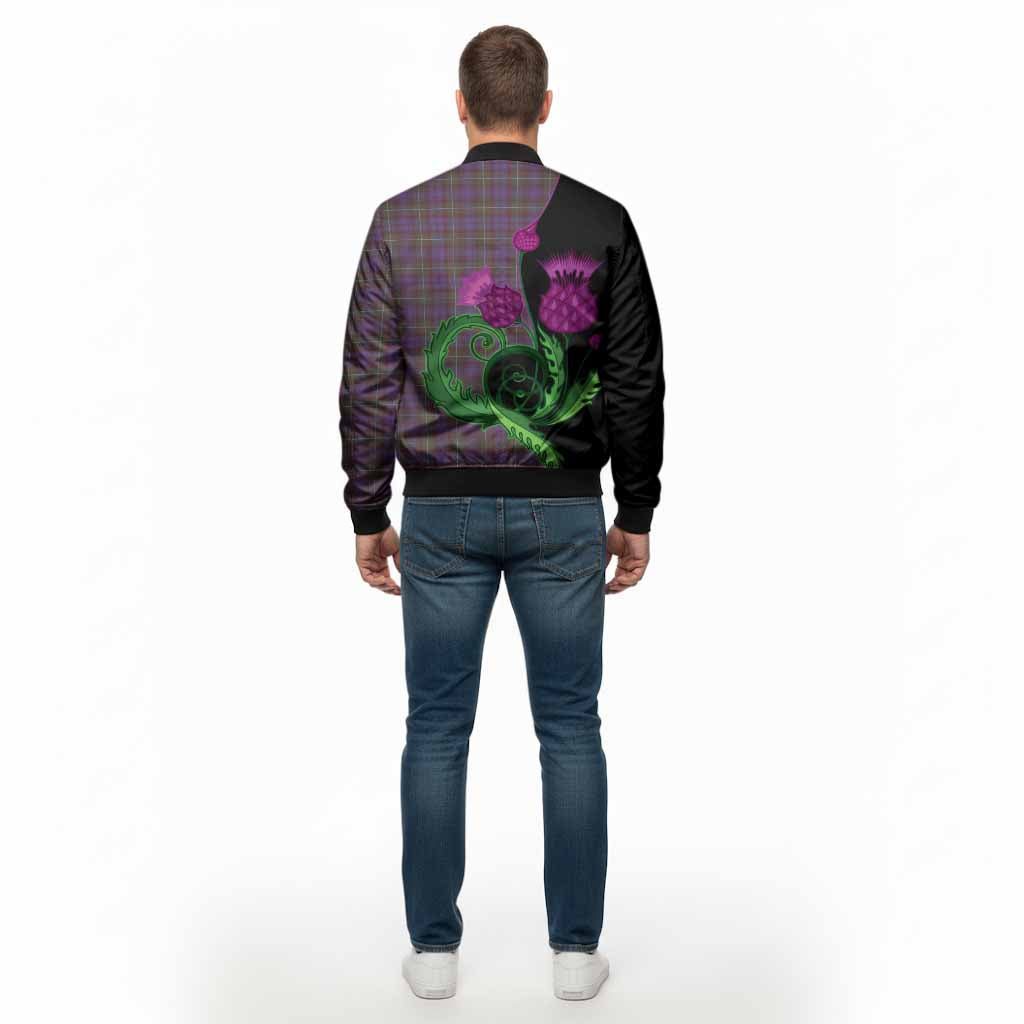 Sempill (Semple) Tartan Bomber Jacket Traditional Scottish Thistle