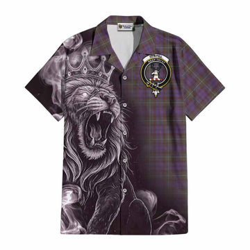 Sempill (Semple) Tartan Cotton Hawaiian Shirt Roaring Lion Heritage