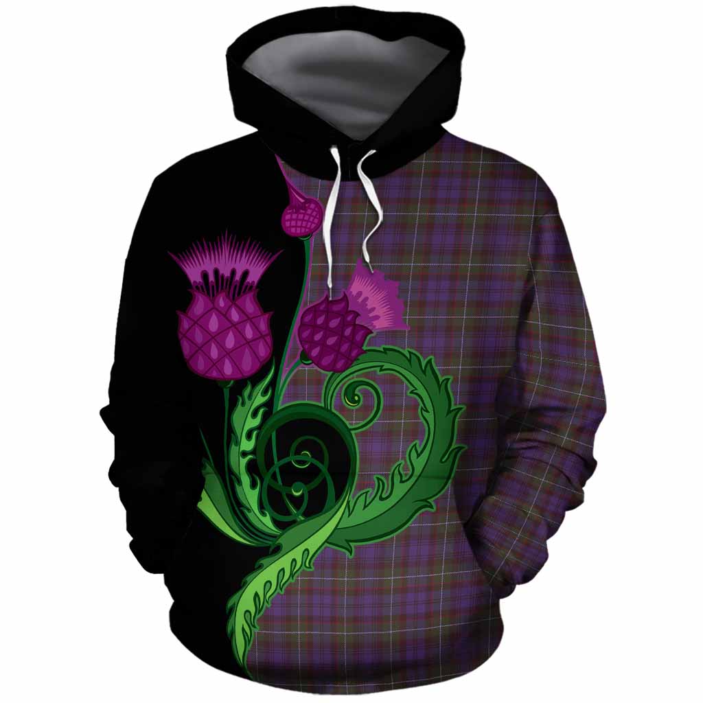 Sempill (Semple) Tartan Cotton Hoodie Traditional Scottish Thistle