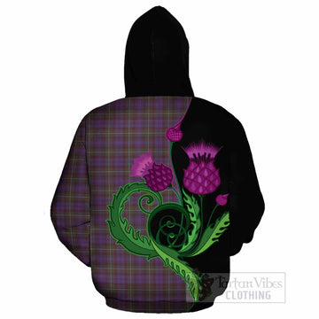 Sempill (Semple) Tartan Cotton Hoodie Traditional Scottish Thistle