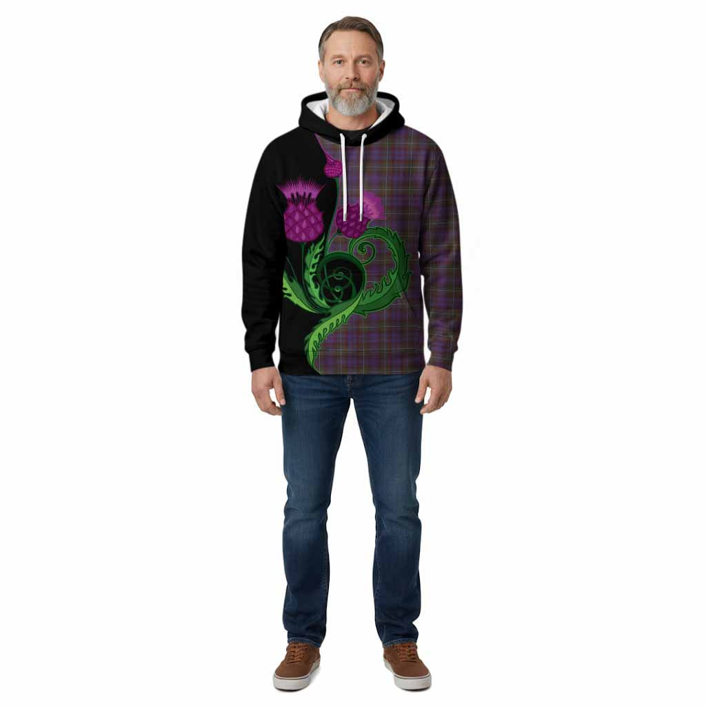 Sempill (Semple) Tartan Cotton Hoodie Traditional Scottish Thistle