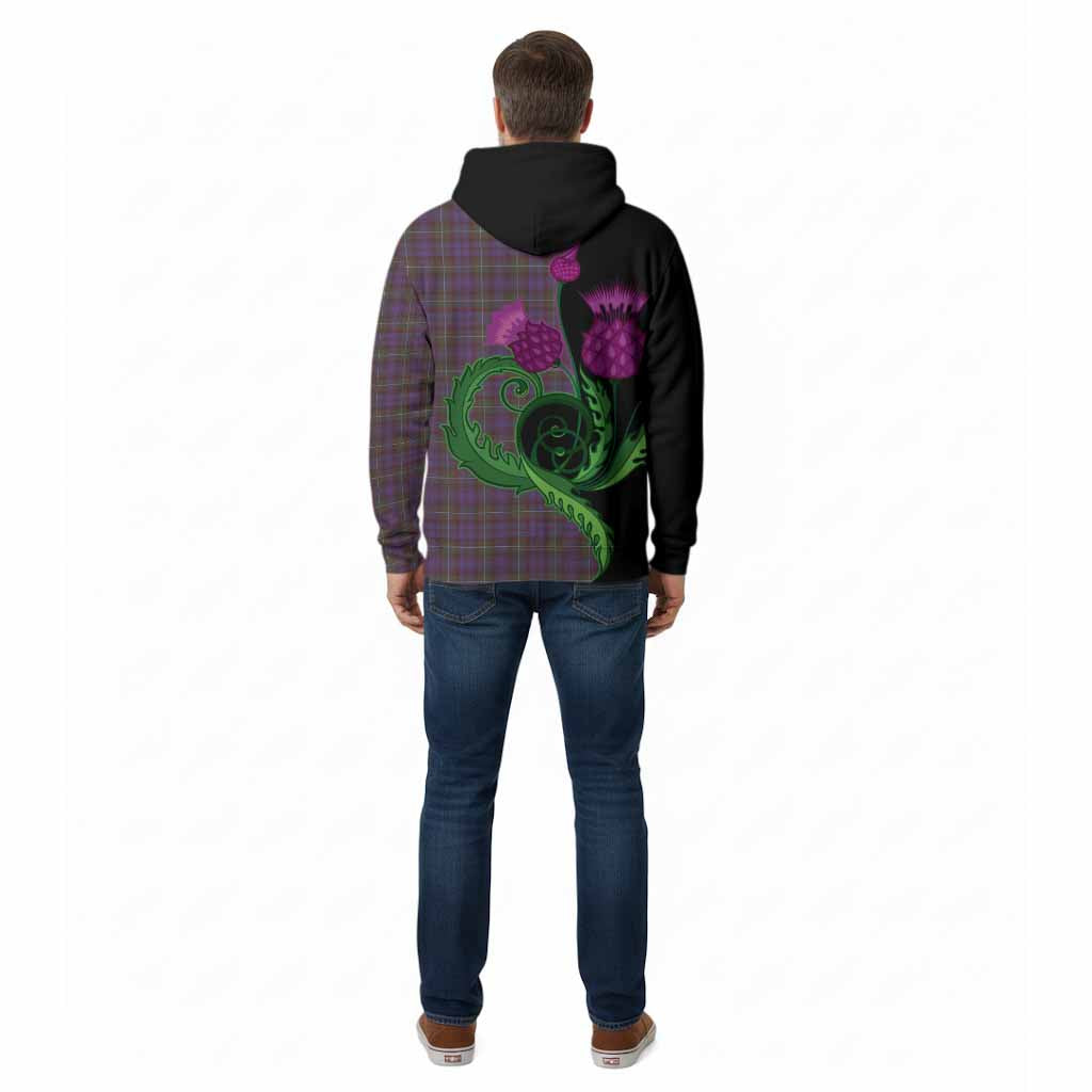 Sempill (Semple) Tartan Cotton Hoodie Traditional Scottish Thistle
