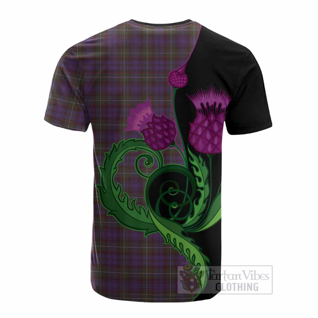 Sempill (Semple) Tartan Cotton T-shirt Traditional Scottish Thistle