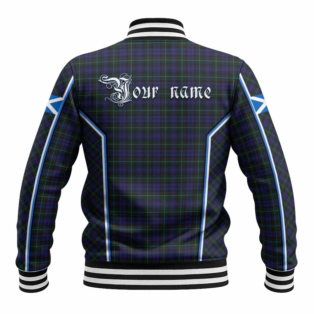 Sempill (Semple) Tartan Crest Baseball Jacket Scotland Coat of Arm Flag Style - Tartan Vibes Clothing