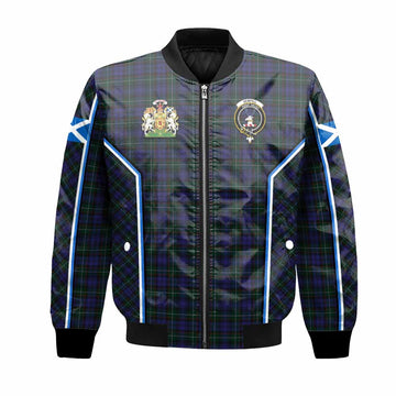 Sempill (Semple) Tartan Crest Bomber Jacket Scotland Coat of Arm Flag Style