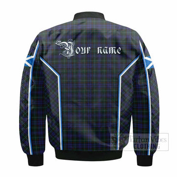 Sempill (Semple) Tartan Crest Bomber Jacket Scotland Coat of Arm Flag Style