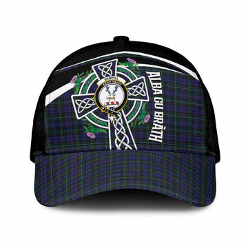 Sempill (Semple) Tartan Crest Classic Cap Scottish Thistle Celtic Cross Alba Gu Brath