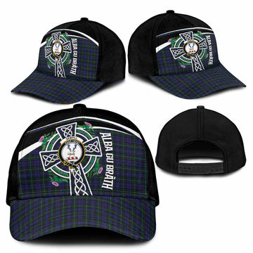 Sempill (Semple) Tartan Crest Classic Cap Scottish Thistle Celtic Cross Alba Gu Brath