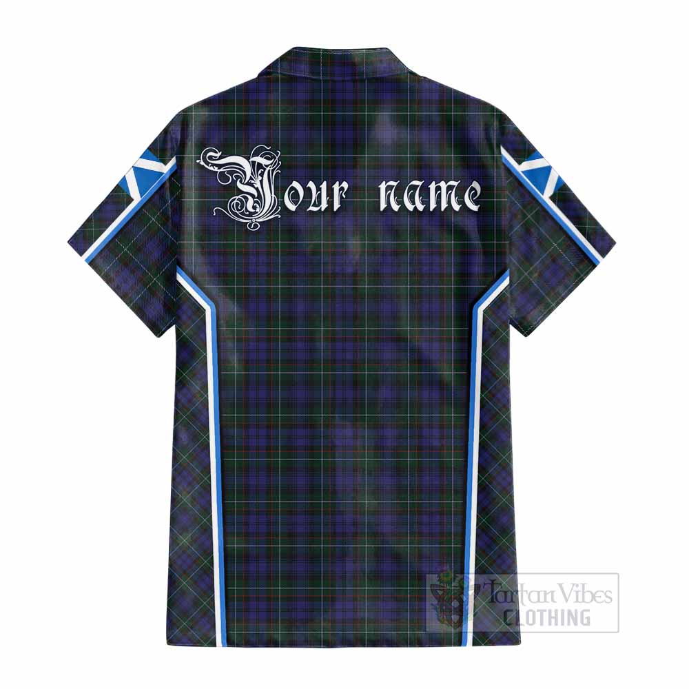 Sempill (Semple) Tartan Crest Cotton Hawaiian Shirt Scotland Coat of Arm Flag Style - Tartan Vibes Clothing