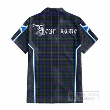 Sempill (Semple) Tartan Crest Cotton Hawaiian Shirt Scotland Coat of Arm Flag Style - Tartan Vibes Clothing